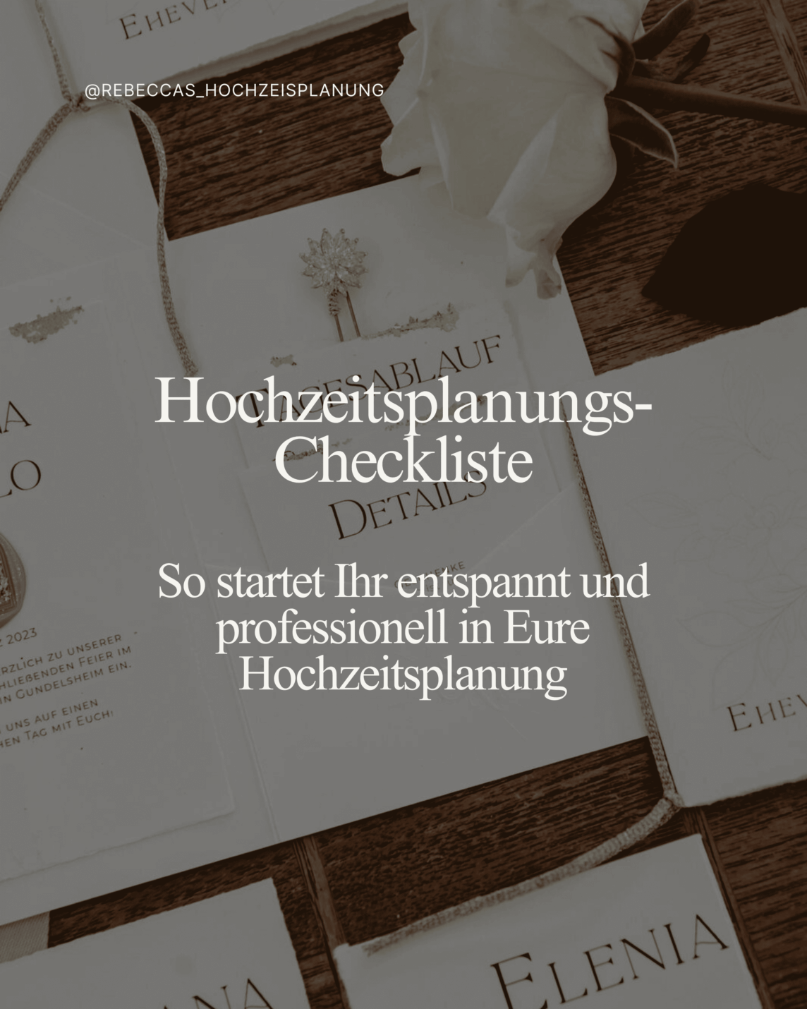 Hochzeitsplanungs-Checkliste
