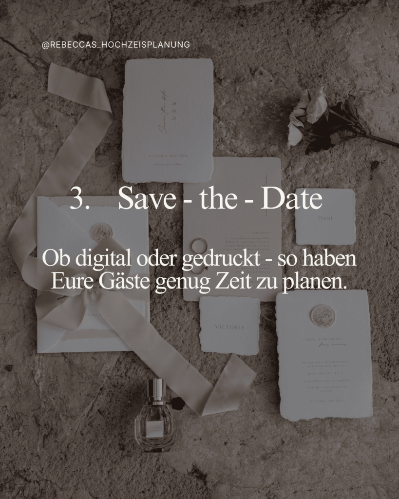 Save-the-Date Karte und Einladungskarte in Nude-Tönen